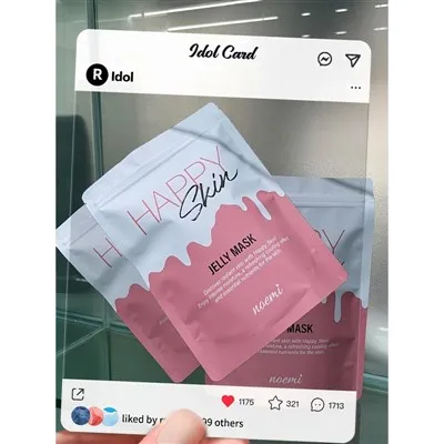 Vann cho koutim enprime 3 bò chalè sele kosmetik plastik aliminyòm papye fasyal mask anbalaj sak sak